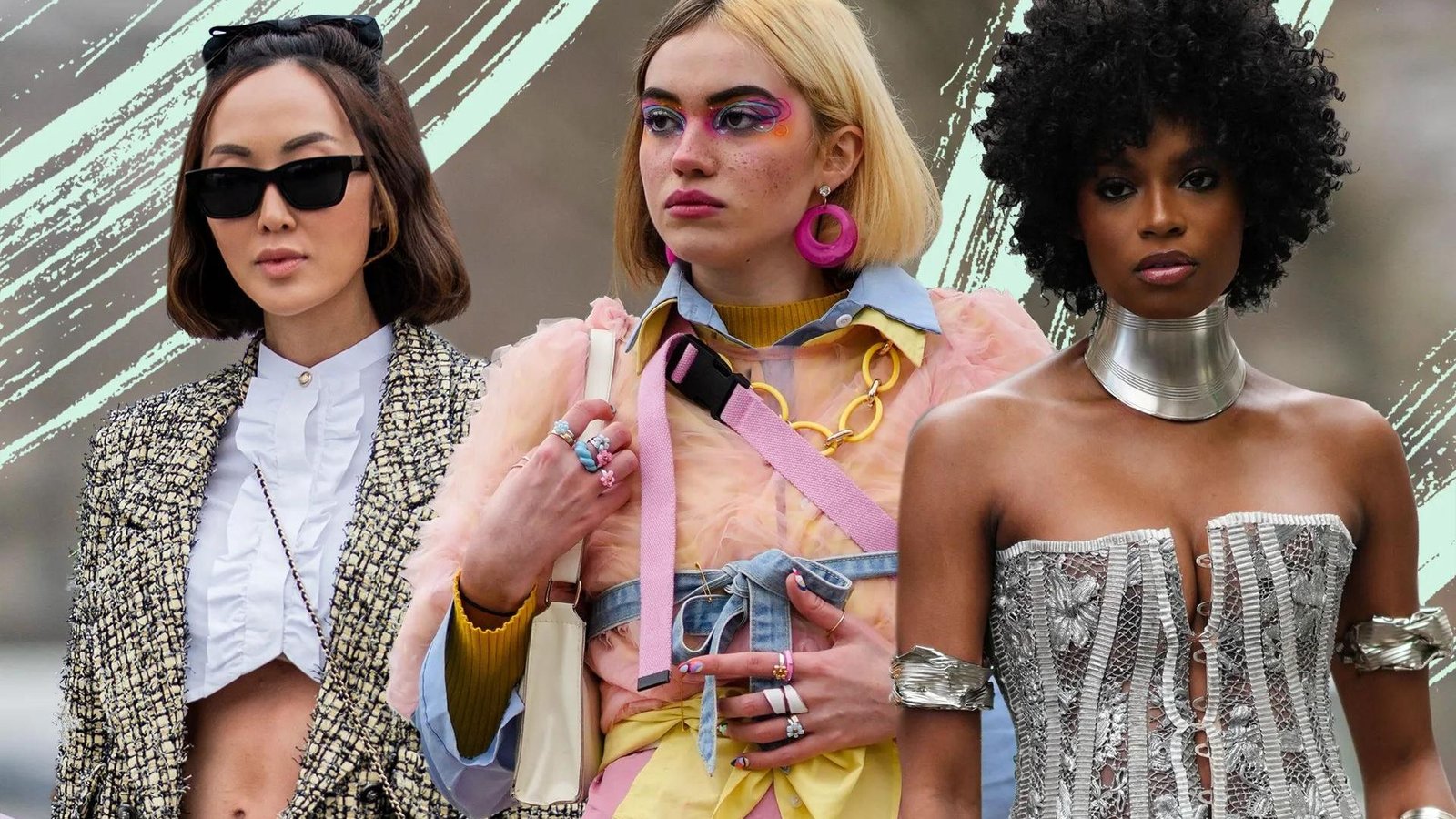 Three ladies wearing different Fashion Brands